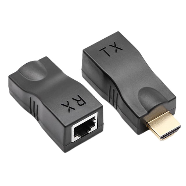 2 4K HDMI 1080P Signal Extender To RJ45 Over Cat 5e/ 6 Network Ethernet Adapter