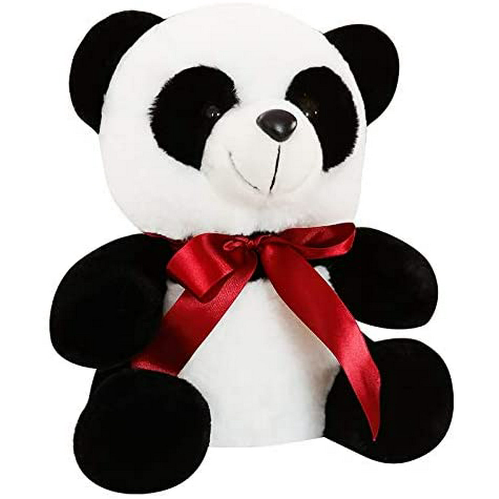 25-45cm Cute Panda Bear with Bow-Knot Plush Toys Soft Cartoon Animal Black  and White Panda Stuffed Doll Kids Girl Boy Gifts 35cm A - - | Walmart Canada