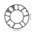 thumbnail image 3 of Ortofally 4pcs 5mm Wheel Spacers Shims Plate Frame Alloy Aluminum for Universal Auto Car Wheel Spacers Accessories, 3 of 11