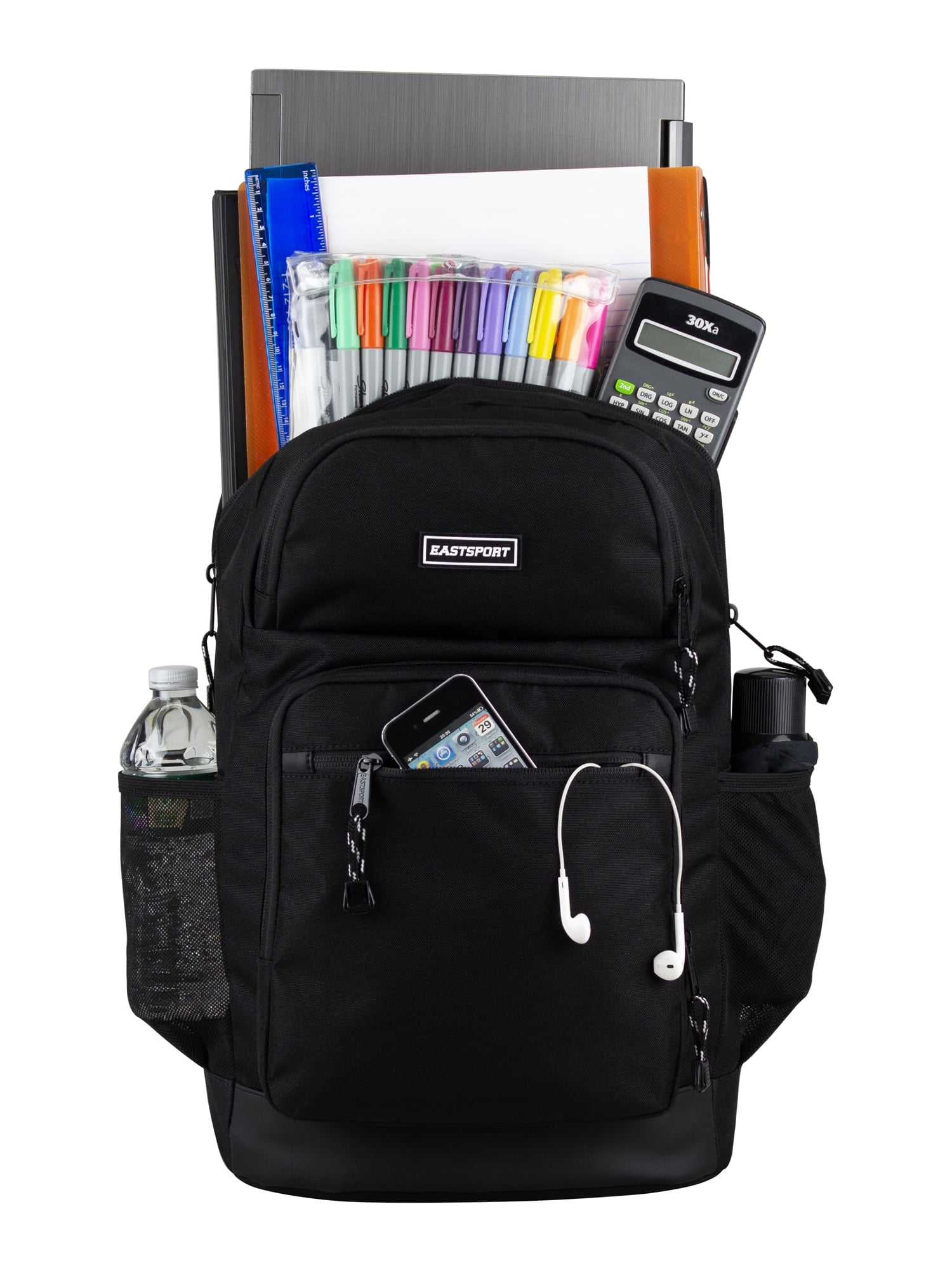 Eastsport Unisex Essential Backpack, Black