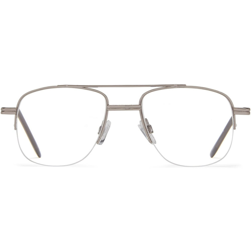 Dr. Dean by ICU Eyewear Gunmetal Semi Rimless Reading Glasses