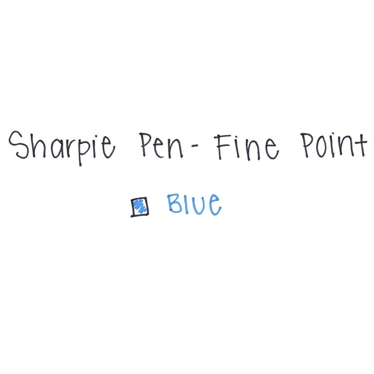 Sharpie 1742664 Fine Point Pen, Blue - 12 pack