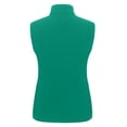 thumbnail image 2 of Women's Lightweight Fleece Softshell Vest Windproof Sleeveless Jacket Outerwear with Zipper Pockets Green XXL, 2 of 8