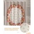 thumbnail image 6 of Fall Shower Curtain Red Orange Maple Leaf Bathroom Curtains with Hooks, Waterproof Fabric Autumn Leaves Thanksgiving Bath Shower Curtains Set for Bathroom Bathtubs Decor 72x84 Inch, 6 of 7