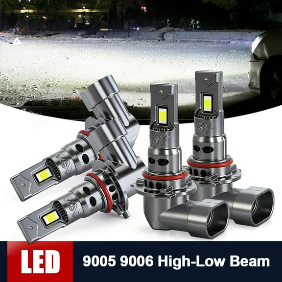 BSBSDJB For Chevy C1500 1988-1999 Combo 9005 9006 LED Headlight Bulbs High/Low Beam