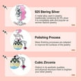 thumbnail image 2 of 925 Sterling Silver Charm for Bracelets Women Easter Rabbit & Egg Dangle Charms Necklace Gifts, 2 of 7