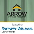 thumbnail image 4 of Arrow Classic Steel Storage Shed, 10x4, Vert sauge, 4 of 8