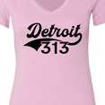 thumbnail image 4 of Inktastic Detroit 313 Women's V-Neck T-Shirt, 4 of 5