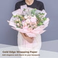 thumbnail image 2 of 100pcs 10Colors Wrapping Paper, Waterproof Flowers Packaging Paper, DIY Wrapping Sheets for Gift Box Florist Bouquet 23 x 23 in, 2 of 6