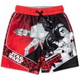 thumbnail image 3 of Star Wars Darth Vader Stormtrooper Little Boys Rash Guard and Swim Trunks Outfit Set Toddler to Big Kid, 3 of 5