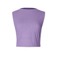 thumbnail image 4 of ylioge Womens Tank Tops Sleeveless Boat Neck Camisoles Ladies Trendy Solid Color Pullover Stretchy Slim Breathable Business Work Vests Shirts, 4 of 4