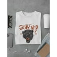thumbnail image 3 of Stay Wild Roar Panther Art T-Shirt Men -Image by Shutterstock, Male x-Large, 3 of 4