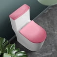 thumbnail image 3 of HELLHERO Pink Gradient Toilet Seat Lid Cover & Bathroom Toilet Lid Cover with Stretch Elastic Fabric for Non-Slip, Easy to Install, 3 of 8
