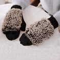 thumbnail image 1 of XZNGL Cartoon Hedgehog Wool Double Layer Thermal Insulation with Finger Weave Gloves, 1 of 7