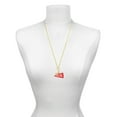thumbnail image 3 of Delight Jewelry Acrylic Large Red Cheer Megaphone - Gold-tone Clip on Charm with Mini Year 2025, 3 of 4