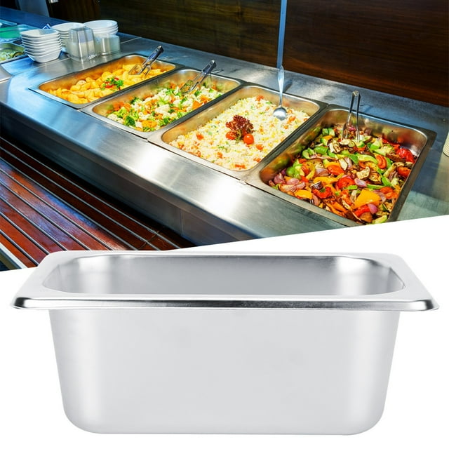 Lavabo Buffet, Diseño de Brida Contenedor Multifuncional de Alimentos Cuadrado Prácico