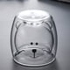 thumbnail image 3 of Taza de café con leche de doble cristal con dibujo animado y boca redonda, 1 unidad, 3 of 5