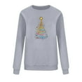 thumbnail image 6 of Xdegoge Christmas Sweatshirt Women Crew Neck Long Sleeve Tops Xmas Wine Glass Graphic Shirts Dressy Casual Winter Shirts for Women Xmas Tees for Women, Gray XS, 6 of 6