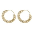 thumbnail image 2 of Exaggerated Punk Big Hoop Thick Chain Earrings CCB Material Women Personality Jewelry, 2 of 8