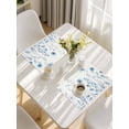thumbnail image 5 of Blue Spring Floral Placemats Set of 4, Summer Flowers Botanical Elegant Placemats for Dining Table, Place Mats for Kitchen Tabletop, Waterproof Wipeable Dining Table Mats Set, 5 of 9