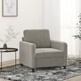 thumbnail image 1 of vidaXL Sofa Chair Light Grey 60 cm Velvet, 1 of 5