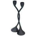 thumbnail image 3 of Candlesticks, Romantic Style Candle Holder 2 Pcs Rustic Black  For Bars For Restaurants, 3 of 8