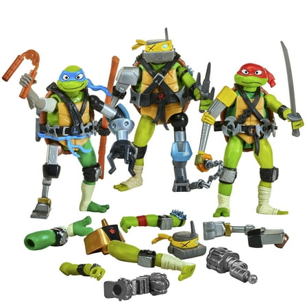 Tales of Teenage Mutant Ninja Turtles: 4.5" Mix N Match Figures 4 Pack Turtles by Playmates Toys
