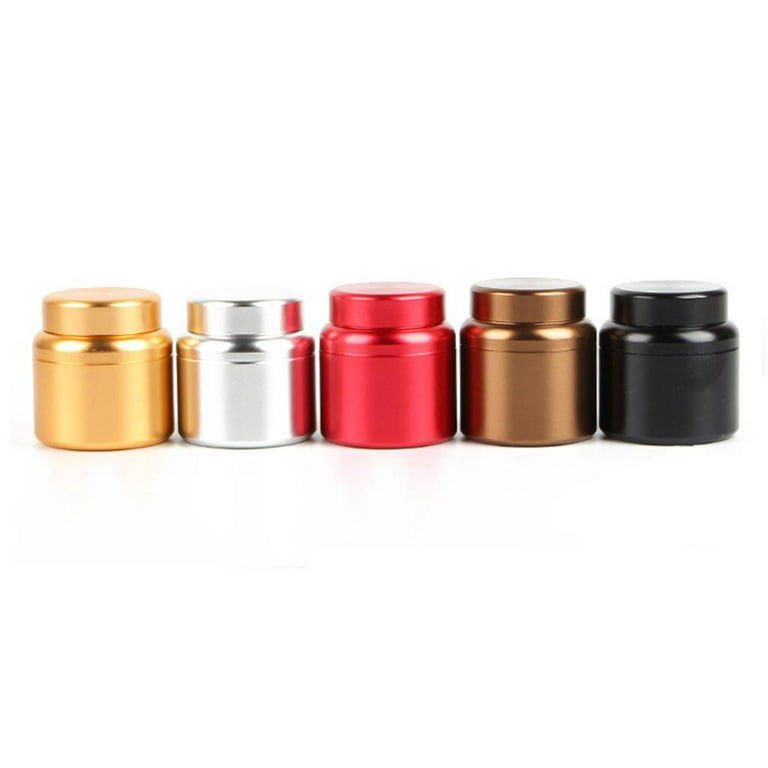 Han Sheng 6 Pcs Mini Tea Storage Containers Tea Tins Coffee Tins Food Storage Container for Tea Coffee Herb Candy Chocolate Sugar Spices