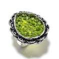 thumbnail image 2 of Natural Moldavite Quartz Gemstone 925 Sterling Silver Gift Ring Size 7.5, 2 of 2