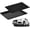1, variant on 1 Set 27'' x 20''x 1.4'' Oil Drain Drip Pan for Car with Square No Splatter Pad Oil Drip Tray with Mat for Under Car Transmission Garage Automotive Driveway to Keep Floor Clean, Black