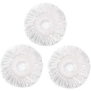 3 Pack Spin Mop Replacement Head for Hurrica, Mopnad, Cassabel and Other 360 Spin Mop Systems, Microfiber Spin Mop Refills (3pc-White)