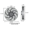 thumbnail image 2 of Derale 12 in 1328 CFM High Output Electric Cooling Fan P/N 16112, 2 of 4