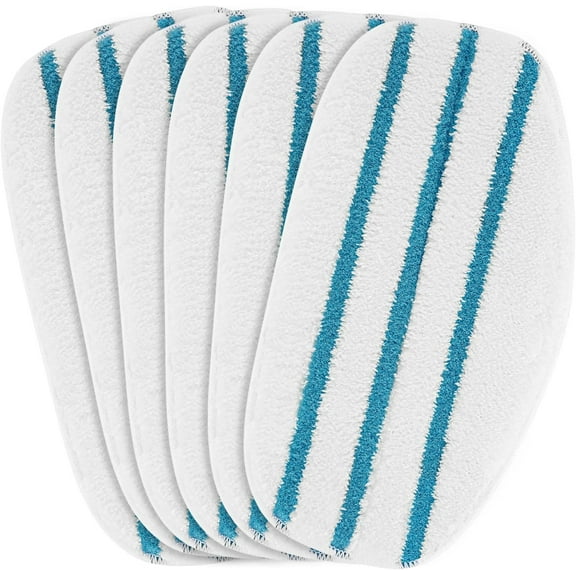 6 Pack Replacement Steam Mop Pads Compatible for PurSteam ThermaPro 10-in-1