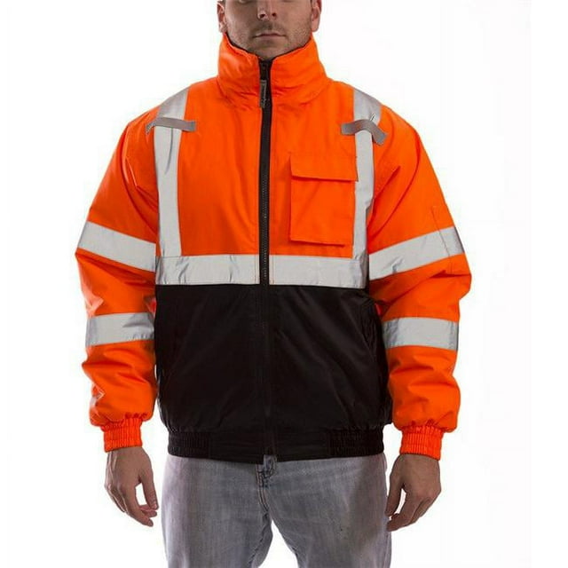 Olympia Sports SS580D-S Bomber II Jacket, Orange - Small & Medium