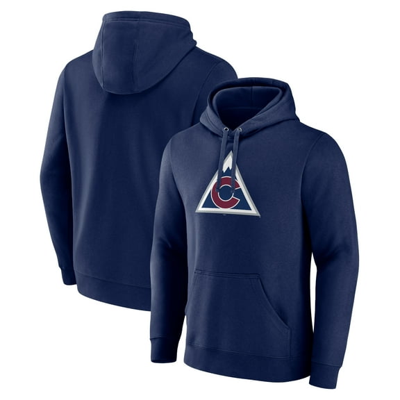 Men's Navy Colorado Avalanche Alternate Team Logo Pullover Hoodie