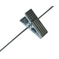 thumbnail image 4 of NAHANCO #2600RCLH 14"Black Heavy Weight Plastic Skirt/Pant Hangers With Long Hook and Chrome Clips (Pack of 100), 4 of 7