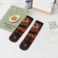 thumbnail image 6 of Saiise Five Nights At FreddyS Funny Socks Men Women Adults Novelty Graphic Crew Tube Socks Crazy Design Casual Dress Socks for Sports,Running,Travel, 6 of 7