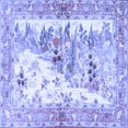 thumbnail image 1 of Ahgly Company Indoor Square Animal Blue Traditional Area Rugs, 4' Square, 1 of 4