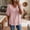 184#Pink, variant on Cotton Linen Tops for Women Short Sleeve V Neck T Shirts Casual Loose Pullover Top 2026 Summer Beach Vacation Clothes White S
