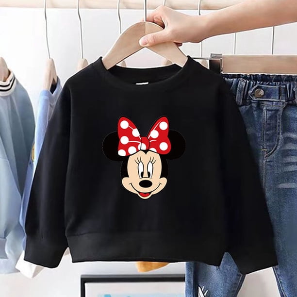1 2 3 4 Años De Edad Ropa De Niños Tops Sudaderas Primavera Otoño Los Mickey Minnie Niñas Jersey Suéter