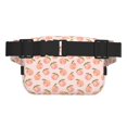 thumbnail image 3 of Disketp Peach With Leaves Riñonera de Doble Capa, Bolsa de Cintura Ajustable para Viajes, Correr y Senderismo, Riñonera Ligera para Hombre y Mujer, 3 of 9