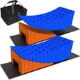 thumbnail image 1 of BEBOBLY Camper Leveler, 2 Pack RV Leveling Blocks, Camper Wheel Chocks Up to 35,000 lbs, Heavy Duty Curved Levelers, RV Camper Leveler Kit, 1 of 7