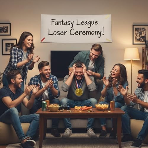 Last Place Award Medal – 3 Inch Funny Gag Trophy with Ribbon – Loser Prize for Parties, Fantasy Leagues, Office Games & White Elephant Gifts