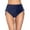 Z1-Navy, variant on Women's High Waisted Bikini Bottoms, Duoif Tummy Control Ruched Bathing Suit Womens Swim Bottoms Black S