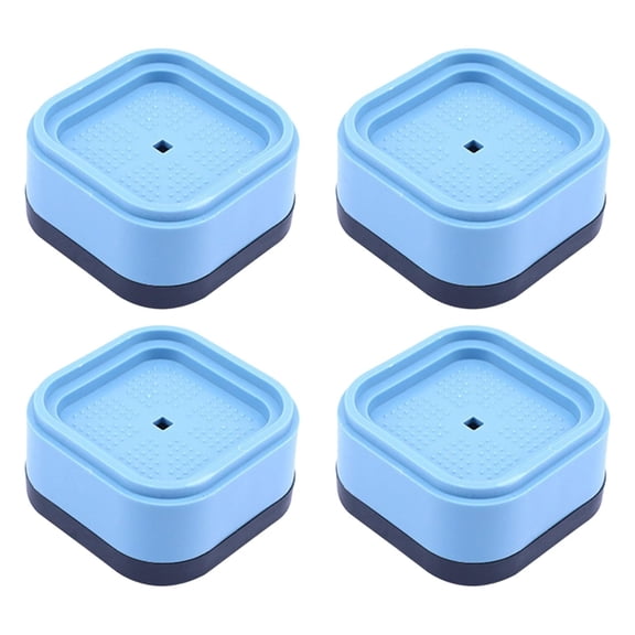 Bed Furniture Risers, Pack Of 4 - Adjustable Furniture Risers 3 & 6 Inch - Anti Slip Foam & Rubber Pad - Stackable Bed Lifts Risers Heavy Duty For Sofa, Bed, Table, Couch & Chair (Black)