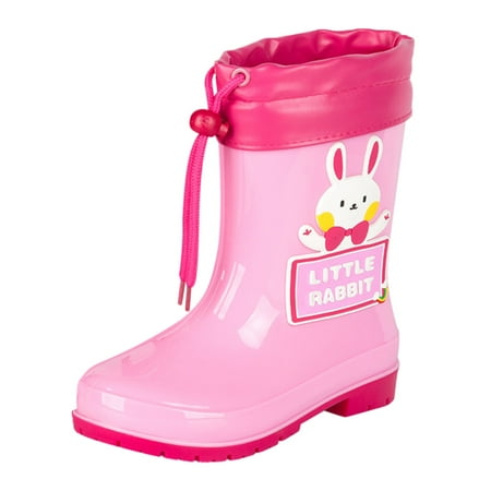 

fvwitlyh Gilrs Boots Boot for Girls Size 1 Children Cute Cartoon Fashion Waterproof And Non Slip Rain Boots With Girls Boots Size 4 Big Girls Boots for Girls