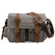 thumbnail image 1 of GEARONIC TM Bolso bandolera militar escolar de lona y cuero vintage para hombre Messenger grande 17 "- Pizarra Methold SH1106-113, 1 of 4