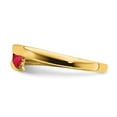 thumbnail image 3 of Diamond2Deal 14k Yellow Gold Ruby 4-stone Ring for Women Size- 7, 3 of 3