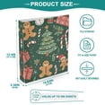 thumbnail image 3 of FORMRS 3 Ring Binder 1.5 inch with Pockets Set of 2 Clip Board 200 Sheets Capacity, Brown Christmas Gingerbread, 3 of 8