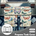 thumbnail image 3 of Yuyamidu Colorful Butterfly Propane Tank Cover Fits for Double 20lb, Propane Tank Cover for Camper Trailer ,All Weather Protection RV Parts RV Accessory, 3 of 8